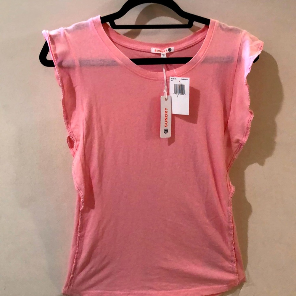 NWT SUNDRY RUFFLE TOP SIZE 1.